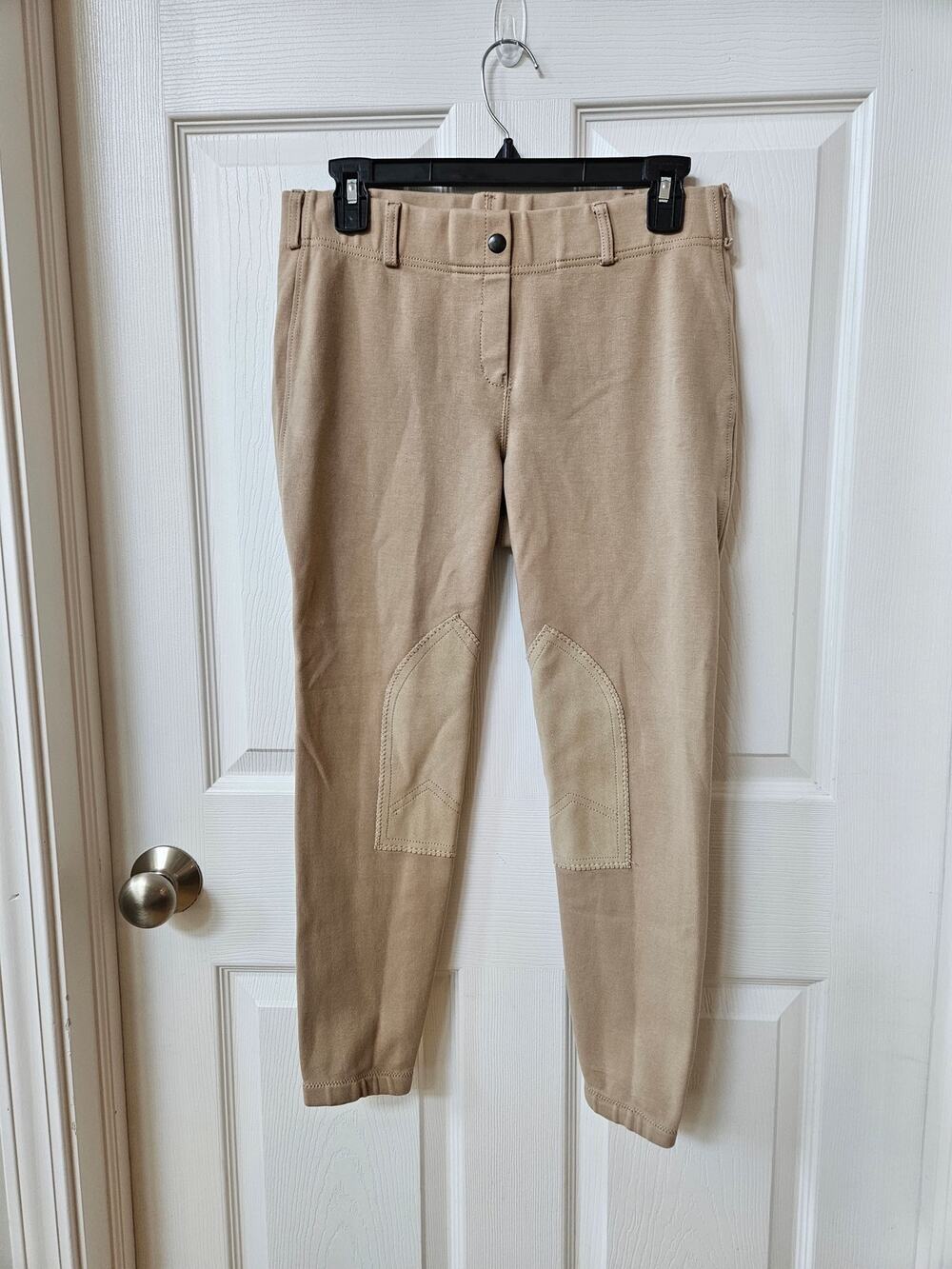 Horze Women's Riding Breeches Tan Knee Patch Stretch Equestrian Pants US 30